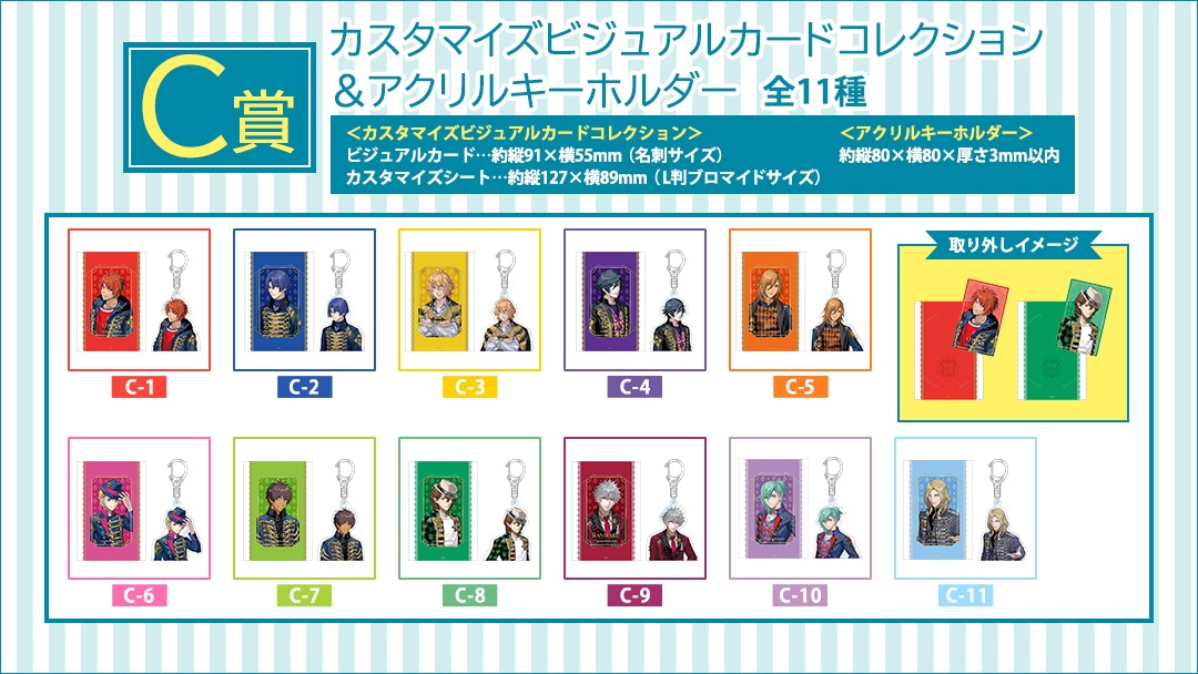 【C賞】ミニアクリルスタンドセット(全11種)