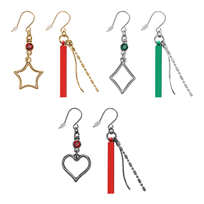 ピアス／イヤリング（各18種）