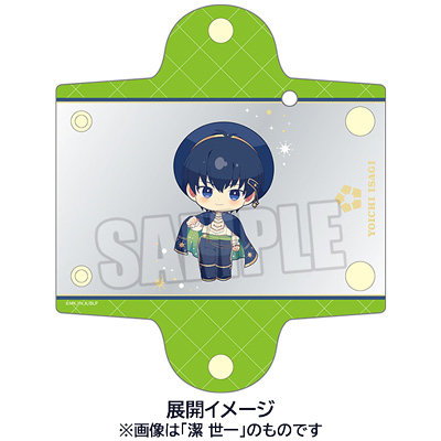 ブルーロック カラビナ付きクリアケース「糸師 凛」ホロスコープVer. 約縦115×横65×厚さ10mm(閉じた時)