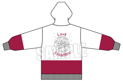 うたの☆プリンスさまっ♪ ALL STAR STAGE -Happy Celebration- アイドルパーカー「黒崎蘭丸」 フリーサイズ 着丈 前 / 後ろ 約69㎝ / 約72cm、身幅約58cm、肩幅約60cm、袖丈約59cm