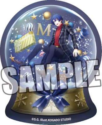 うたの☆プリンスさまっ♪ ステッカーセット Snow Fantasy Ver.「聖川真斗」 （ダイカット）約長辺96×短辺83mm以内／（スノードーム）約縦75×横62mm