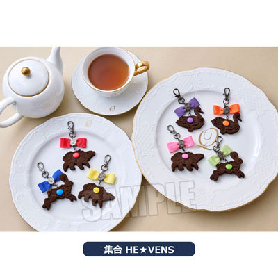 うたの☆プリンスさまっ♪ Q☆UP カルーセルクッキーバッグチャーム「天草シオン」 モチーフ:UNIT MUSIC(白クマ)…約縦37×横62×厚さ11mm、UNIT DREAM(白ウサギ)…約縦52×横63×厚さ11mm、UNIT LOVE(白鳥)…約縦49×横52×厚さ11mm