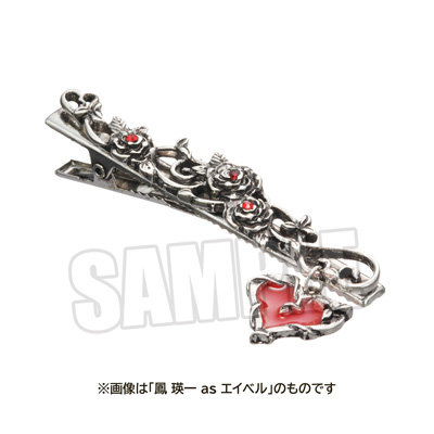 うたの☆プリンスさまっ♪ HE★VENS ヘアクリップ BLACK GARDEN-memento- Ver.「桐生院ヴァン as ヴァージル」[UPGS26] ＜本体＞約縦15×横70×厚さ15mm、＜チャーム＞約縦17×横18×厚さ2mm