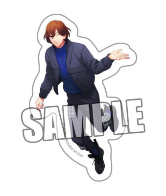 うたの☆プリンスさまっ♪ ステッカーセット Snow Fantasy Ver.「寿 嶺二」 （ダイカット）約長辺96×短辺83mm以内／（スノードーム）約縦75×横62mm