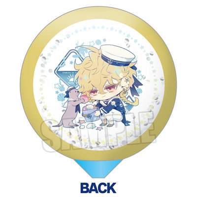 泡沫のユークロニア スティックバルーン LicoBiTs FESTA -W Vacation- Ver.「露草」 <膨らませ前>約縦325×横125mm、<膨らませ後>約縦300×横100mm