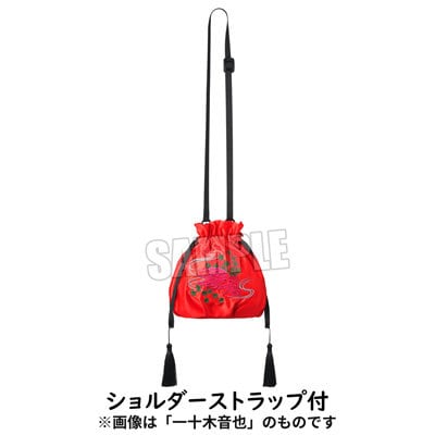 うたの☆プリンスさまっ♪ K.M☆U.P YUKATA-MODE KNOT-Ti 巾着バッグ 「黒崎蘭丸」[UPGS26] ＜本体＞約縦205×横260×マチ105mm、＜手持ちハンドル＞約12×390mm、＜ショルダーストラップ＞約12×660～1200mm