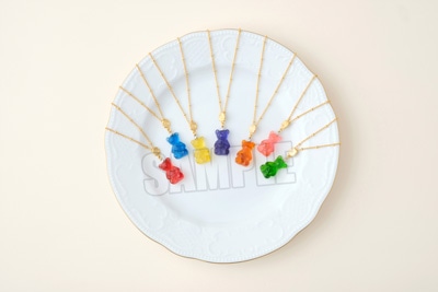 うたの☆プリンスさまっ♪ Q☆UP テディベアハードグミネックレス「愛島セシル」 チェーン:420mm+アジャスター50mm、モチーフ:約縦21×横13×厚さ7mm