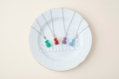 うたの☆プリンスさまっ♪ Q☆UP テディベアハードグミネックレス「黒崎蘭丸」 チェーン:420mm+アジャスター50mm、モチーフ:約縦21×横13×厚さ7mm