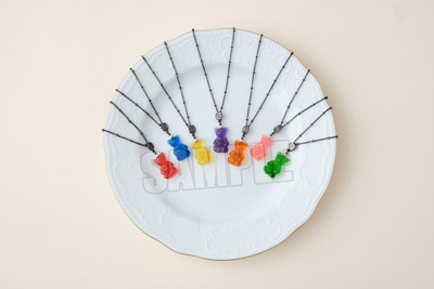 うたの☆プリンスさまっ♪ Q☆UP テディベアハードグミネックレス「帝 ナギ」 チェーン：420mm+アジャスター50mm、モチーフ：約縦21×横13×厚さ7mm