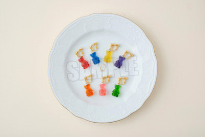 うたの☆プリンスさまっ♪ Q☆UP テディベアハードグミイヤリング「神宮寺レン」 モチーフ：約縦21×横13×厚さ7mm