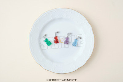 うたの☆プリンスさまっ♪ Q☆UP テディベアハードグミイヤリング「黒崎蘭丸」 モチーフ：約縦21×横13×厚さ7mm