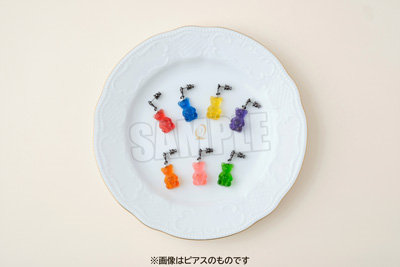 うたの☆プリンスさまっ♪ Q☆UP テディベアハードグミイヤリング「皇 綺羅」 モチーフ：約縦21×横13×厚さ7mm