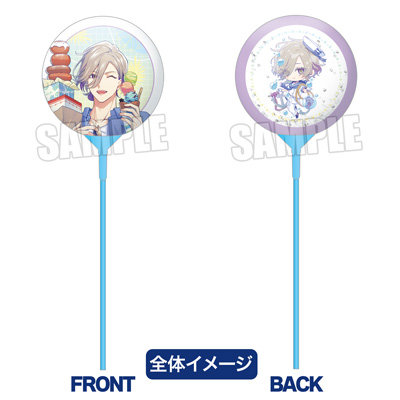 UN:LOGICAL スティックバルーン LicoBiTs FESTA -W Vacation- Ver.「弥坂奏壱」 <膨らませ前>約縦325×横125mm、<膨らませ後>約縦300×横100mm