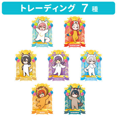 【1Box10Pack入り】ジャックジャンヌ　トレーディングダイカットステッカー Favorite Animal Ver.[JJOSW] 約縦85×横60mm×厚さ0.3mm