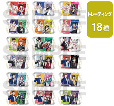 【10Packセット】トレーディングスクエア缶バッジ（うた☆プリ＆ヒプマイSPコラボ） 約W70×H44mm