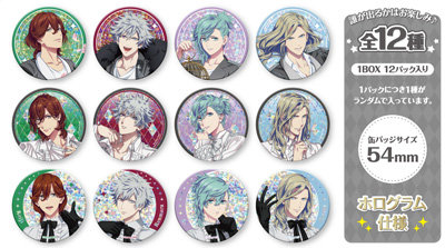 【1Box12Pack入り】劇場版 うたの☆プリンスさまっ♪ TABOO NIGHT XXXX トレーディングホログラム缶バッジ アイドルソングVer. 直径54×厚さ5mm
