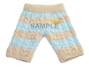 うたの☆プリンスさまっ♪ PRINCE CAT コスチューム “ME TIME”ルームウェア ケーブルニットボーダーパンツ「アクア」 着丈165mm、ヒップ：145mm