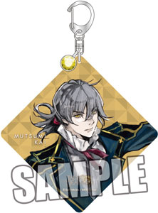 ジャックジャンヌ　ストーン付きアクリルキーホルダー「睦実 介」 (キーホルダー)約縦80×横80×厚さ3mm以内、(ストーン)直径3mm