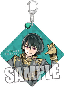 ジャックジャンヌ　ストーン付きアクリルキーホルダー「世長 創司郎」 (キーホルダー)約縦80×横80×厚さ3mm以内、(ストーン)直径3mm