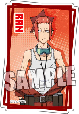 東京24区　アクリルバッジ「朱城 ラン」 長辺80×短辺50×厚さ20mm(内アクリルの厚さ3mm）