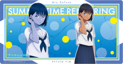 キャラクター万能ラバーマットスリム サマータイムレンダ「小舟 澪」 約長辺580×短辺300×厚さ2mm