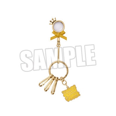 うたの☆プリンスさまっ♪ ミニルーペ風キーリング Shining Detective Agency Ver.「ナツキ」 本体：約縦36×横20×厚さ3.5mm、ロゴパーツ：約縦19×横20×厚さ2.5mm、※キーホルダーフック3個付き