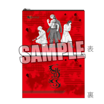 東京リベンジャーズ フラットポーチ「黒龍」Damage Ver. 約縦100×横150×厚さ10mm