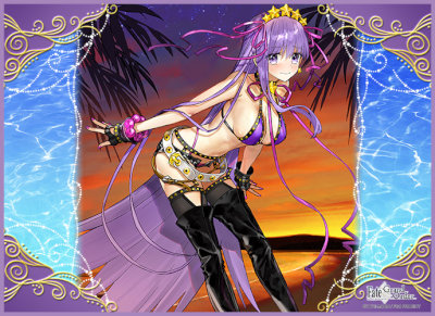 TCG万能プレイマット Fate/Grand Order「ムーンキャンサー／BB」 縦400×横550mm