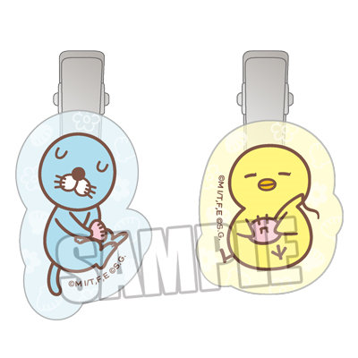 ぼのぼの meets うたの☆プリンスさまっ♪ マスコットキャラクターズ アクリルヘアクリップ「ぼのぼの＆おんぷくんとピヨちゃん」 最大約縦60×横34mm