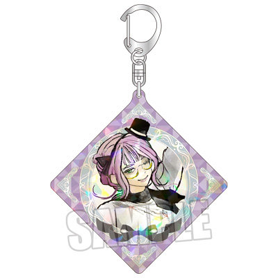 ジャックジャンヌ ホログラムアクリルキーホルダー「根地黒門」3rd Anniversary Ver. ＜本体＞約縦107×横102×厚さ3mm、＜キーホルダー部分込み＞約縦150×横102×厚さ10mm