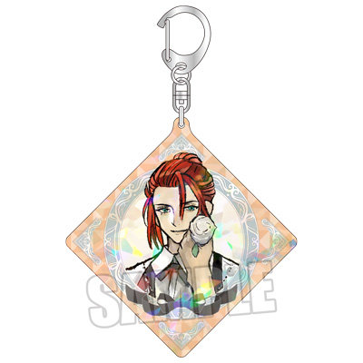 ジャックジャンヌ ホログラムアクリルキーホルダー「織巻寿々」3rd Anniversary Ver. ＜本体＞約縦107×横102×厚さ3mm、＜キーホルダー部分込み＞約縦150×横102×厚さ10mm