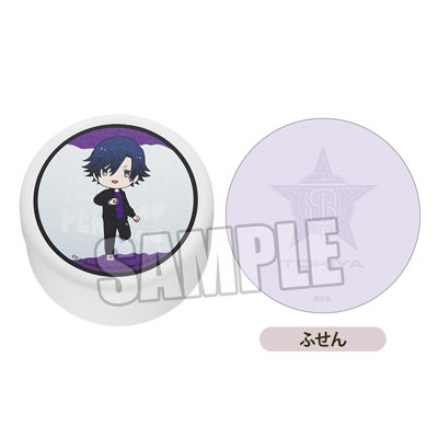 うたの☆プリンスさまっ♪ ふせん入りマット缶 GO WITH ちびキャラVer.「一ノ瀬トキヤ」 ＜マット缶＞約直径65×45mm、＜ふせん＞約直径50mm