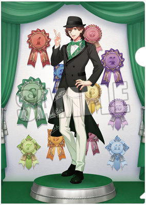 うたの☆プリンスさまっ♪ ホロクリアファイル Ceremony Rosettes Ver.「寿 嶺二」 約縦310×横220mm