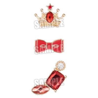 うたの☆プリンスさまっ♪ ピンズセット Ceremony Rosettes Ver.「一十木音也」 <ピンズ3型>約縦14×横18mm、約縦8×横17mm、約縦20×横20mm