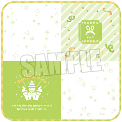 うたの☆プリンスさまっ♪ ガーゼハンカチ Fun Day Date Ver.「愛島セシル」[BGS2025] 約縦250×横250mm