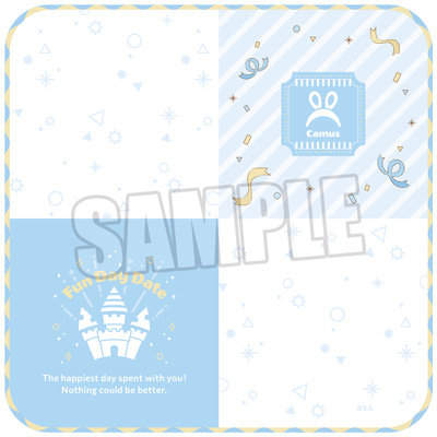 うたの☆プリンスさまっ♪ ガーゼハンカチ Fun Day Date Ver.「カミュ」[BGS2025] 約縦250×横250mm