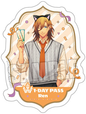 うたの☆プリンスさまっ♪ ミニサテンステッカー Fun Day Date Ver.「神宮寺レン」[BGS2025] 約縦80×横60mm