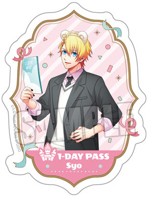 うたの☆プリンスさまっ♪ ミニサテンステッカー Fun Day Date Ver.「来栖 翔」[BGS2025] 約縦80×横60mm