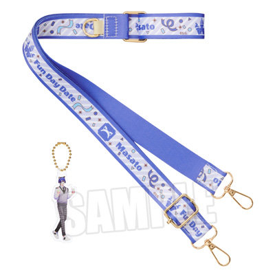 うたの☆プリンスさまっ♪ ショルダーストラップ Fun Day Date Ver.「聖川真斗」[BGS2025] ＜ショルダーストラップ＞約幅25×全長1,400mm（カラビナ部分除く、調整可能）、＜アクリルチャーム＞約縦80×横30×厚さ3mm以内