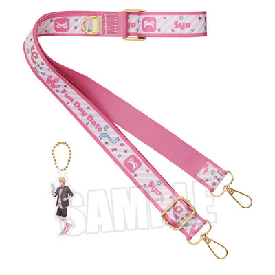 うたの☆プリンスさまっ♪ ショルダーストラップ Fun Day Date Ver.「来栖 翔」[BGS2025] ＜ショルダーストラップ＞約幅25×全長1,400mm（カラビナ部分除く、調整可能）、＜アクリルチャーム＞約縦80×横30×厚さ3mm以内