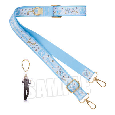 うたの☆プリンスさまっ♪ ショルダーストラップ Fun Day Date Ver.「カミュ」[BGS2025] ＜ショルダーストラップ＞約幅25×全長1,400mm（カラビナ部分除く、調整可能）、＜アクリルチャーム＞約縦80×横30×厚さ3mm以内