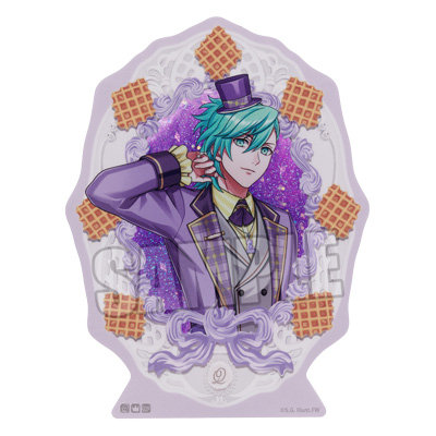 うたの☆プリンスさまっ♪ オイルインラメアクリルブロック Crown Creamy Land ～Dessert Plate～ Ver.「美風 藍」[本館] 約縦130×横98×厚さ15mm