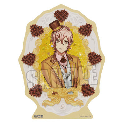 うたの☆プリンスさまっ♪ オイルインラメアクリルブロック Crown Creamy Land ～Dessert Plate～ Ver.「帝 ナギ」[本館] 約縦130×横98×厚さ15mm