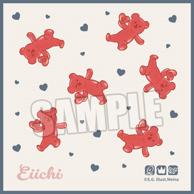 うたの☆プリンスさまっ♪ ミニタオル Crown Creamy Land ～Dessert Plate～ テディベアハードグミVer.「鳳 瑛一」[本館] 約縦150×横150mm