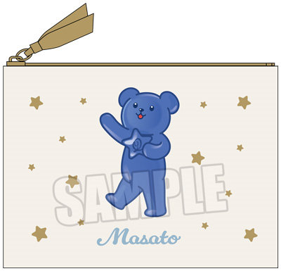 うたの☆プリンスさまっ♪ ミニポーチ Crown Creamy Land ～Dessert Plate～ テディベアハードグミVer.「聖川真斗」[本館] 約横150×縦110mm