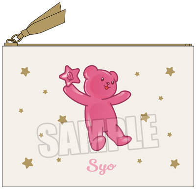 うたの☆プリンスさまっ♪ ミニポーチ Crown Creamy Land ～Dessert Plate～ テディベアハードグミVer.「来栖 翔」[本館] 約横150×縦110mm