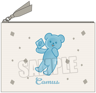 うたの☆プリンスさまっ♪ ミニポーチ Crown Creamy Land ～Dessert Plate～ テディベアハードグミVer.「カミュ」[本館] 約横150×縦110mm