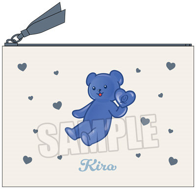 うたの☆プリンスさまっ♪ ミニポーチ Crown Creamy Land ～Dessert Plate～ テディベアハードグミVer.「皇 綺羅」[本館] 約横150×縦110mm