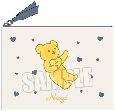 うたの☆プリンスさまっ♪ ミニポーチ Crown Creamy Land ～Dessert Plate～ テディベアハードグミVer.「帝 ナギ」[本館] 約横150×縦110mm