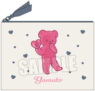 うたの☆プリンスさまっ♪ ミニポーチ Crown Creamy Land ～Dessert Plate～ テディベアハードグミVer.「日向大和」[本館] 約横150×縦110mm